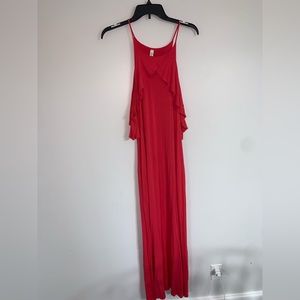 Maternity large long dress with open shoulder